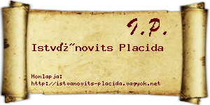 Istvánovits Placida névjegykártya